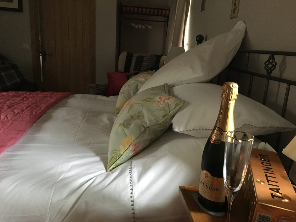 Bespoke king bed - Bedroom-Lounge at The Smiddy Roshven Scottish Highlands