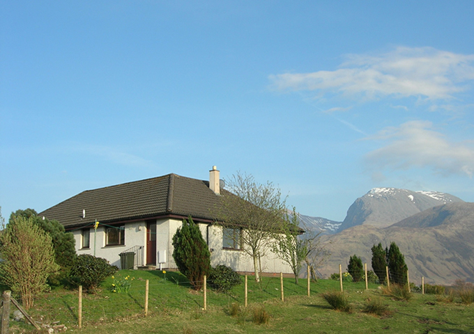 Lapwing Rise self catering in Banavie, Fort William Scottish Highlands